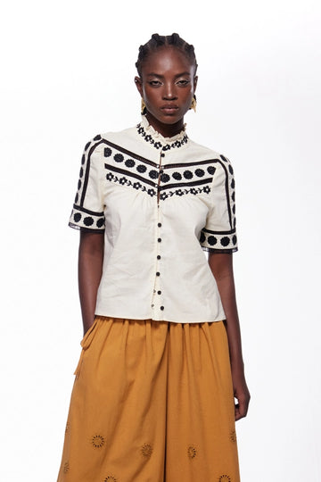 Ieremias Embroidered Floral Top