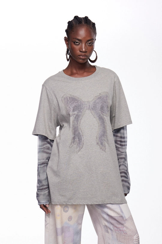 Igon Bow Print Top