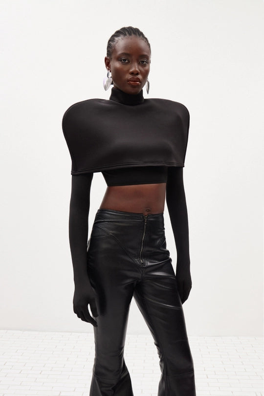 Illes Crop Shawl Top