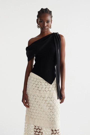 Ingalill Asymmetric Ruch Top