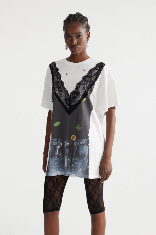 Ingegerd Lace Print Top