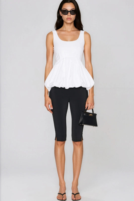 Iris Low Back Bubble Hem Top