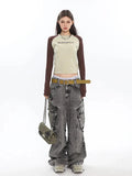 Y2K Big Pockets Cargo Jeans