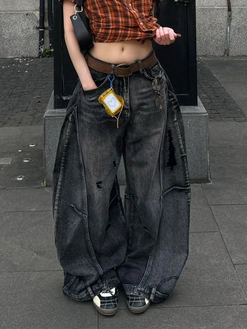 Y2K Black Baggy Jeans