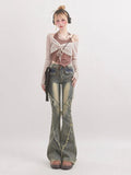 Y2K Grunge Flare Jeans