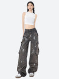 Y2K Stained Cargo Jeans