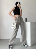 Y2K Straight Leg Gray Jeans